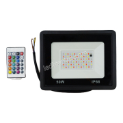 Đèn pha 50W LED 7 màu RGB có remote BH:6th